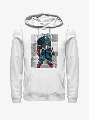 Marvel Captain America USA Samurai Hoodie