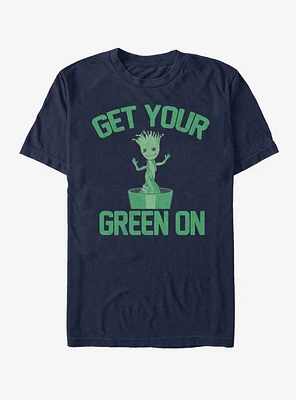 Marvel Guardians Of The Galaxy Groot Green T-Shirt