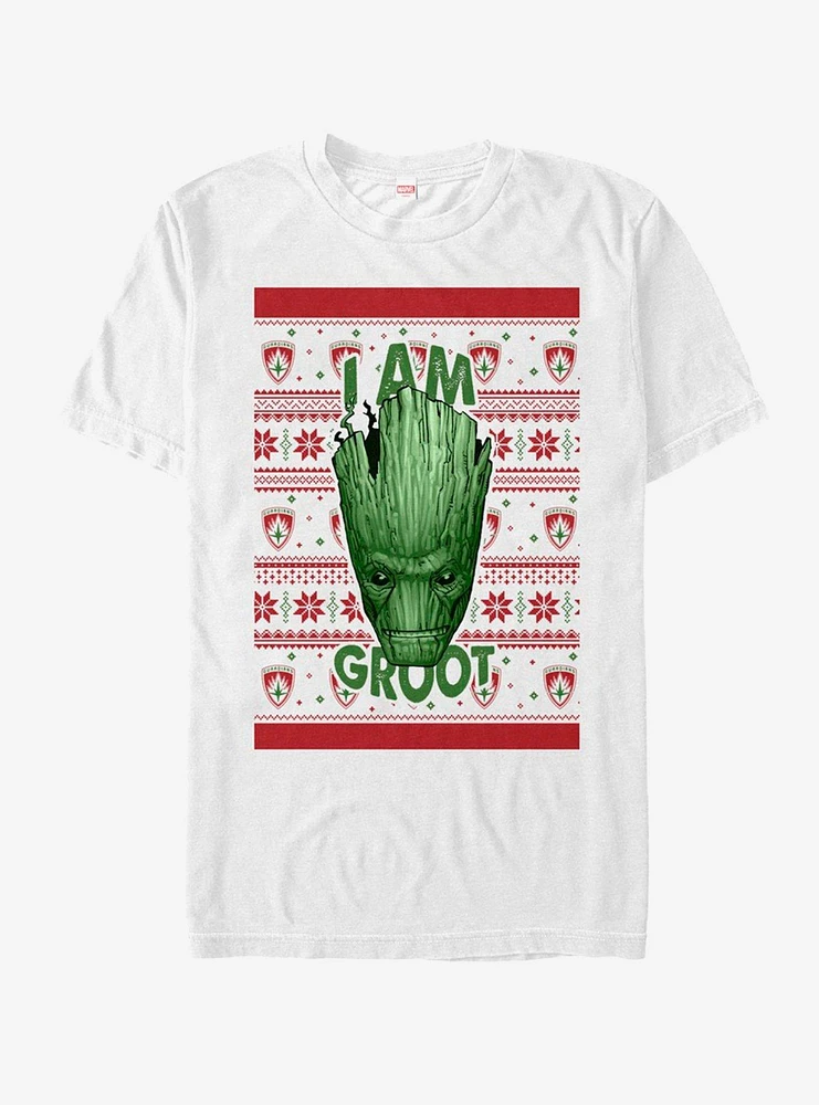 Marvel Guardians Of The Galaxy Groot Xmas Sweater T-Shirt