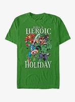 Marvel Avengers Heroic Family Holiday T-Shirt