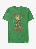 Marvel Guardians Of The Galaxy Xmas Groot Uncle T-Shirt