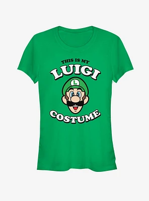 Nintendo Luigi Costume Girls T-Shirt
