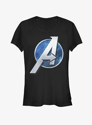 Marvel Avengers Game Circle Logo Girls T-Shirt