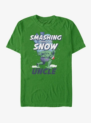 Marvel Hulk Smashing Snow Uncle T-Shirt