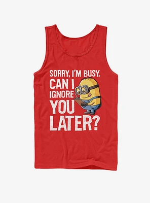 Minion Ignore You Later Tank Top