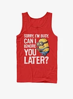 Minion Ignore You Later Tank Top