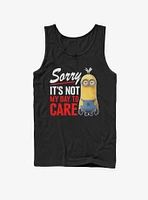 Minion Not My Day Tank Top