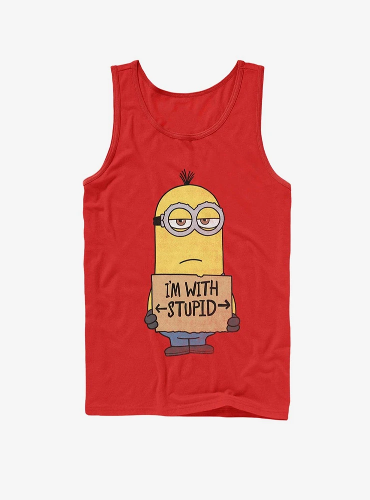 Minion Stupid Tank Top