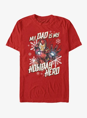 Marvel Iron Man Holiday Dad T-Shirt