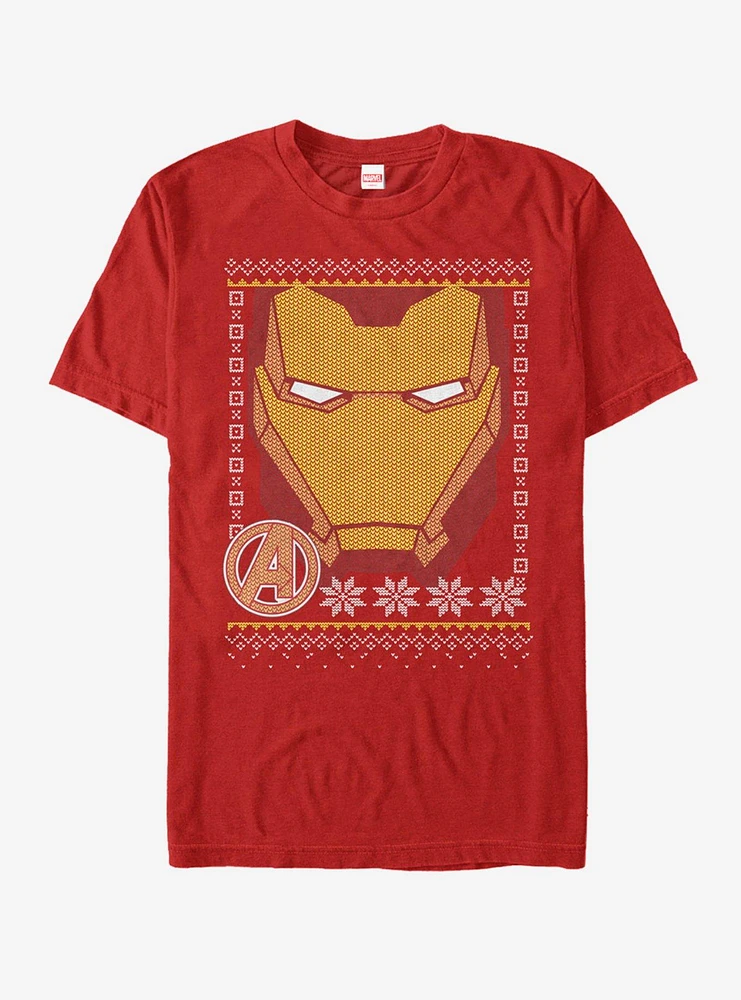 Marvel Iron Man Sweater Face T-Shirt