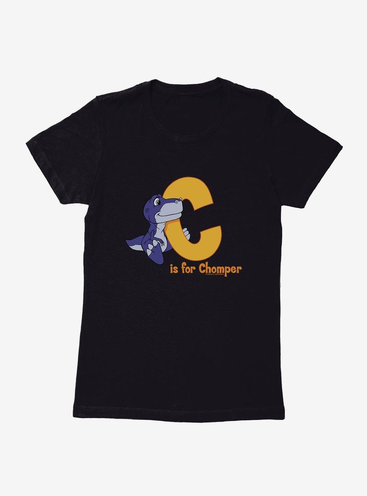 The Land Before Time C Is For Chomper Alphabet Womens T-Shirt