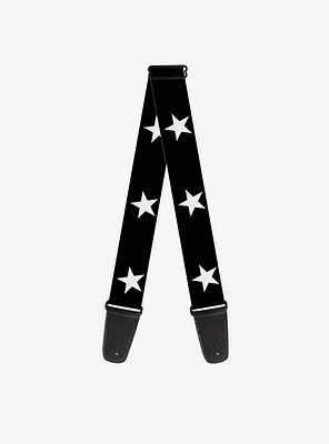 Guitar Strap Star Black White