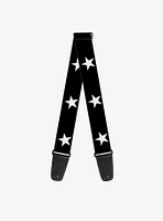 Guitar Strap Star Black White