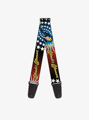DC Comics Wonder Woman Face Guitar Strap