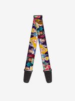 Disney Princess Poses Castles Guitar Strap