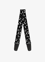 The Nightmare Before Christmas Jack Outline Expressions Guitar Strap