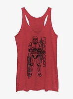 Star Wars Episode IX Rise of Skywalker Red Trooper Project Girls Tank