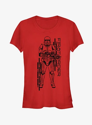 Star Wars Episode IX Rise of Skywalker Red Trooper Project Girls T-Shirt