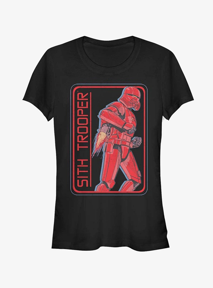 Star Wars Episode IX Rise of Skywalker Red Trooper Retro Sith Girls T-Shirt