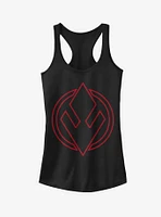 Star Wars Episode IX Rise of Skywalker Red Trooper Sith Emblem Girls Tank