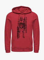 Star Wars Episode IX Rise of Skywalker Red Trooper Project Hoodie