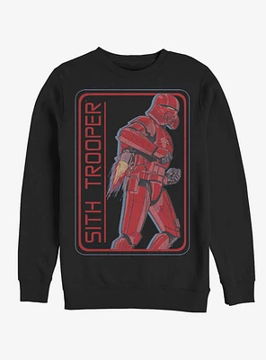 Star Wars Episode IX Rise of Skywalker Red Trooper Retro Sith Sweatshirt