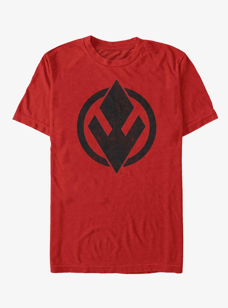 Star Wars Episode IX Rise of Skywalker Red Trooper Sith Solid Emblem T-Shirt