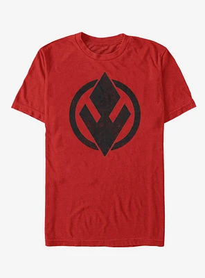 Star Wars Episode IX Rise of Skywalker Red Trooper Sith Solid Emblem T-Shirt