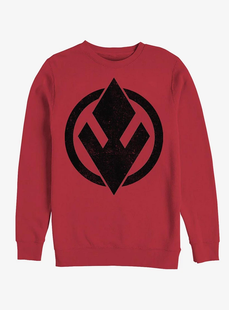 Star Wars Episode IX Rise of Skywalker Red Trooper Sith Solid Emblem Sweatshirt