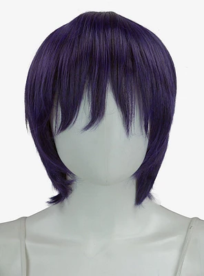 Epic Cosplay Aether Purple Black Fusion Layered Short Wig