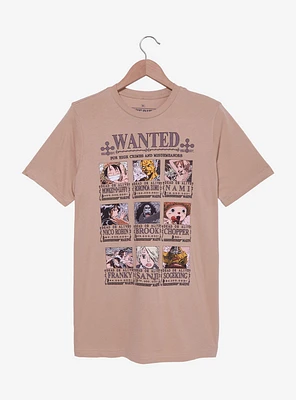 One Piece Straw Hat Pirates Wanted Poster T-Shirt
