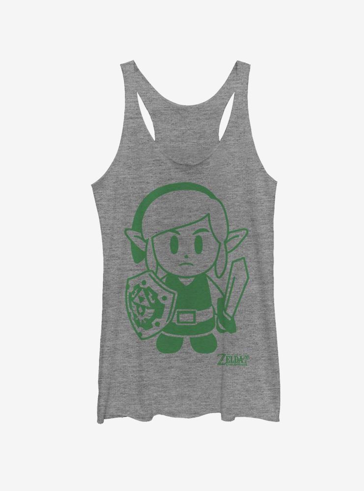 Nintendo The Legend of Zelda: Link's Awakening Link Avatar Outline Womens Tank Top