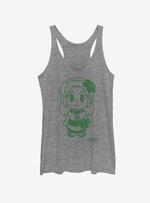 Nintendo The Legend of Zelda: Link's Awakening Marin Avatar Outline Womens Tank Top