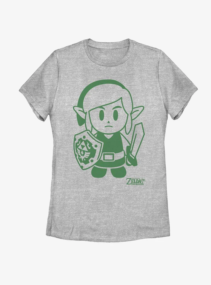 Nintendo The Legend of Zelda: Link's Awakening Link Avatar Outline Womens T-Shirt