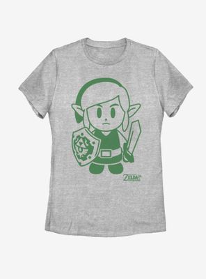 Nintendo The Legend of Zelda: Link's Awakening Link Avatar Outline Womens T-Shirt