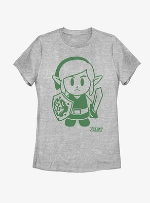 Nintendo The Legend of Zelda: Link's Awakening Link Avatar Outline Womens T-Shirt