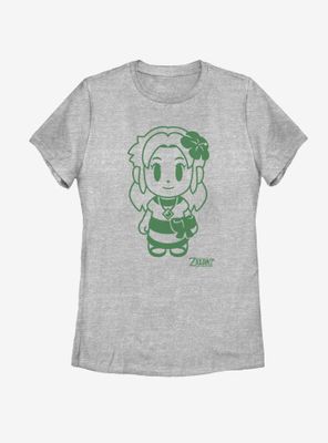 Nintendo The Legend of Zelda: Link's Awakening Marin Avatar Outline Womens T-Shirt