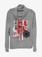 Star Wars Episode IX Rise of Skywalker Red Trooper Super Cowl Neck Long-Sleeve Girls Top