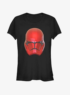 Star Wars Episode IX Rise of Skywalker Red Trooper Helm Girls T-Shirt