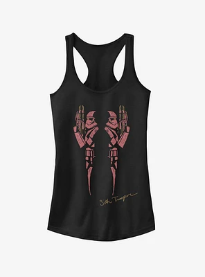 Star Wars Episode IX Rise of Skywalker Double Red Trooper Girls Tank