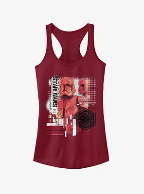 Star Wars Episode IX Rise of Skywalker Red Trooper Super Girls Tank