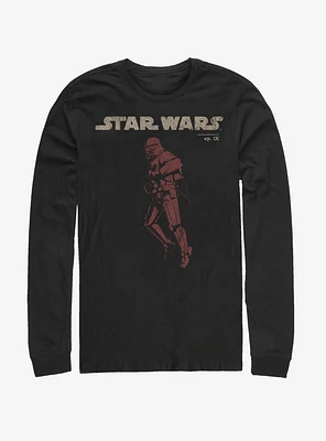 Star Wars Episode IX Rise of Skywalker Red Trooper Jet Long-Sleeve T-Shirt