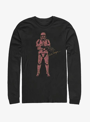 Star Wars Episode IX Rise of Skywalker Red Trooper Long-Sleeve T-Shirt
