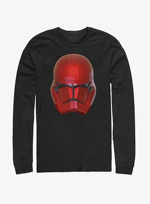 Star Wars Episode IX Rise of Skywalker Red Trooper Helm Long-Sleeve T-Shirt