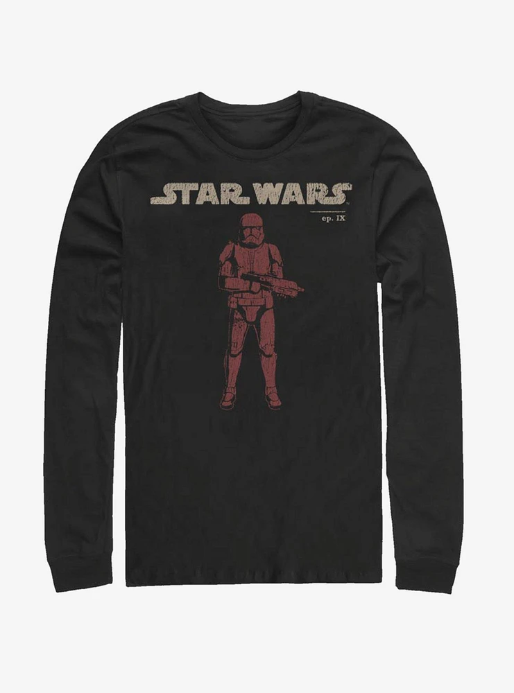 Star Wars Episode IX Rise of Skywalker Red Trooper Vigilant Long-Sleeve T-Shirt