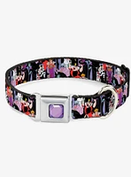 Disney 5 Villains Stacked Dog Collar Seatbelt Buckle