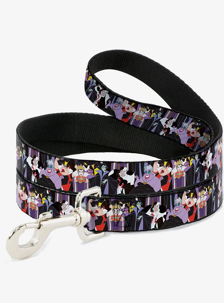 Disney 5 Disney Villains Stacked Dog Leash 6 Ft