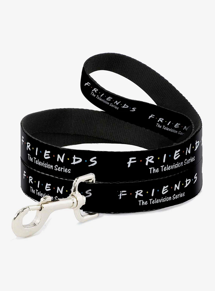 Friends The Television Series Logo Black White Multicolor Dog Leash 6 Ft