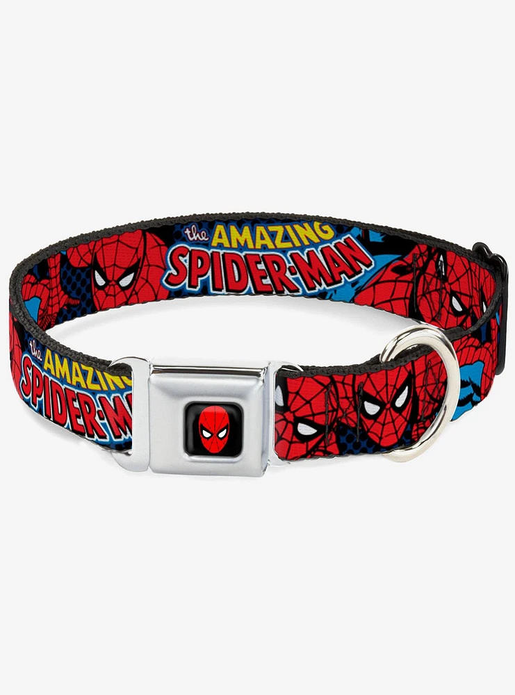 Marvel Amazing Spider-Man Seatbelt Buckle Dog Collar