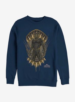 Marvel Black Panther Jaguar Crest Sweatshirt